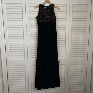 Black dress with beaded detail